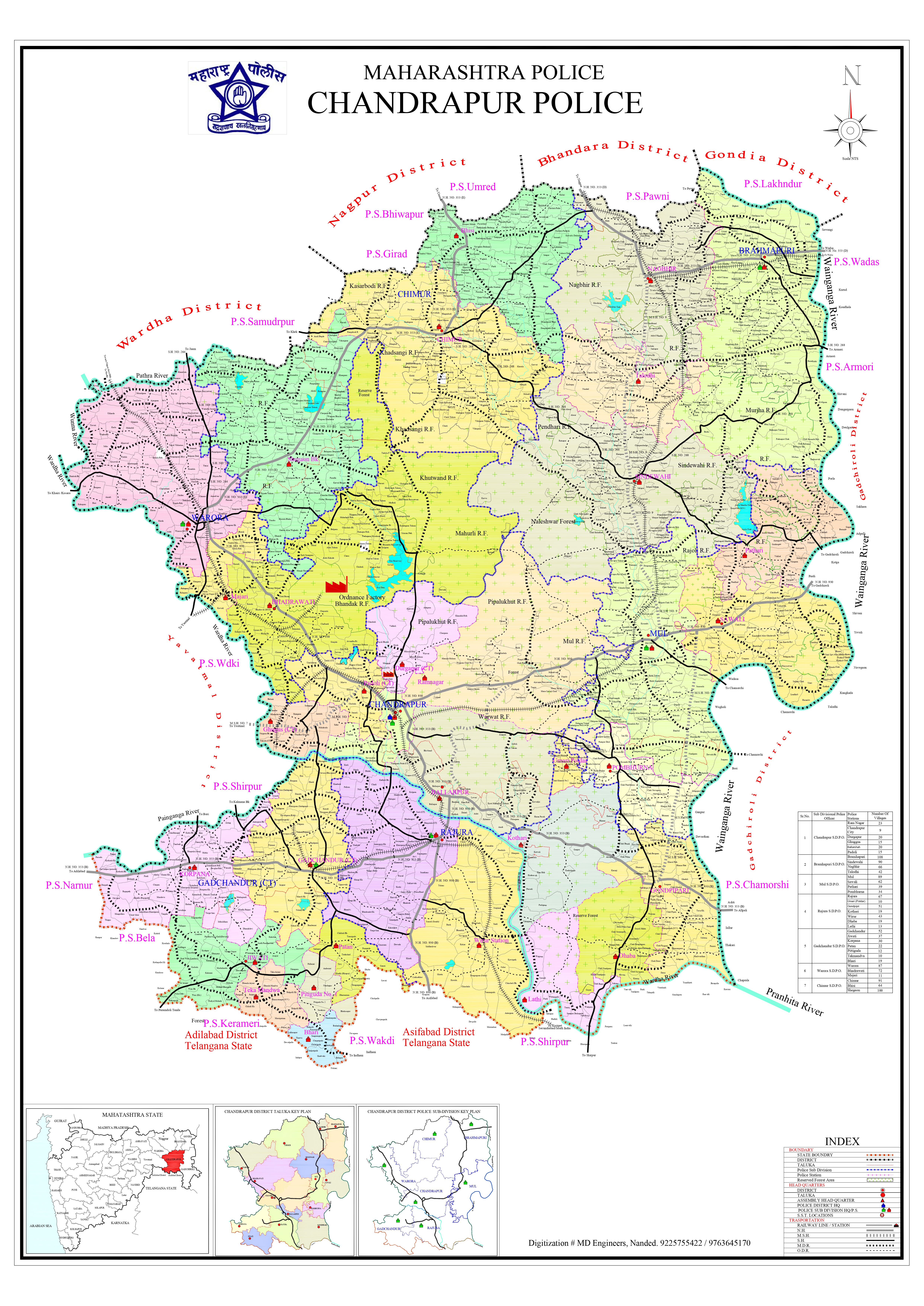 Chandrapur Map